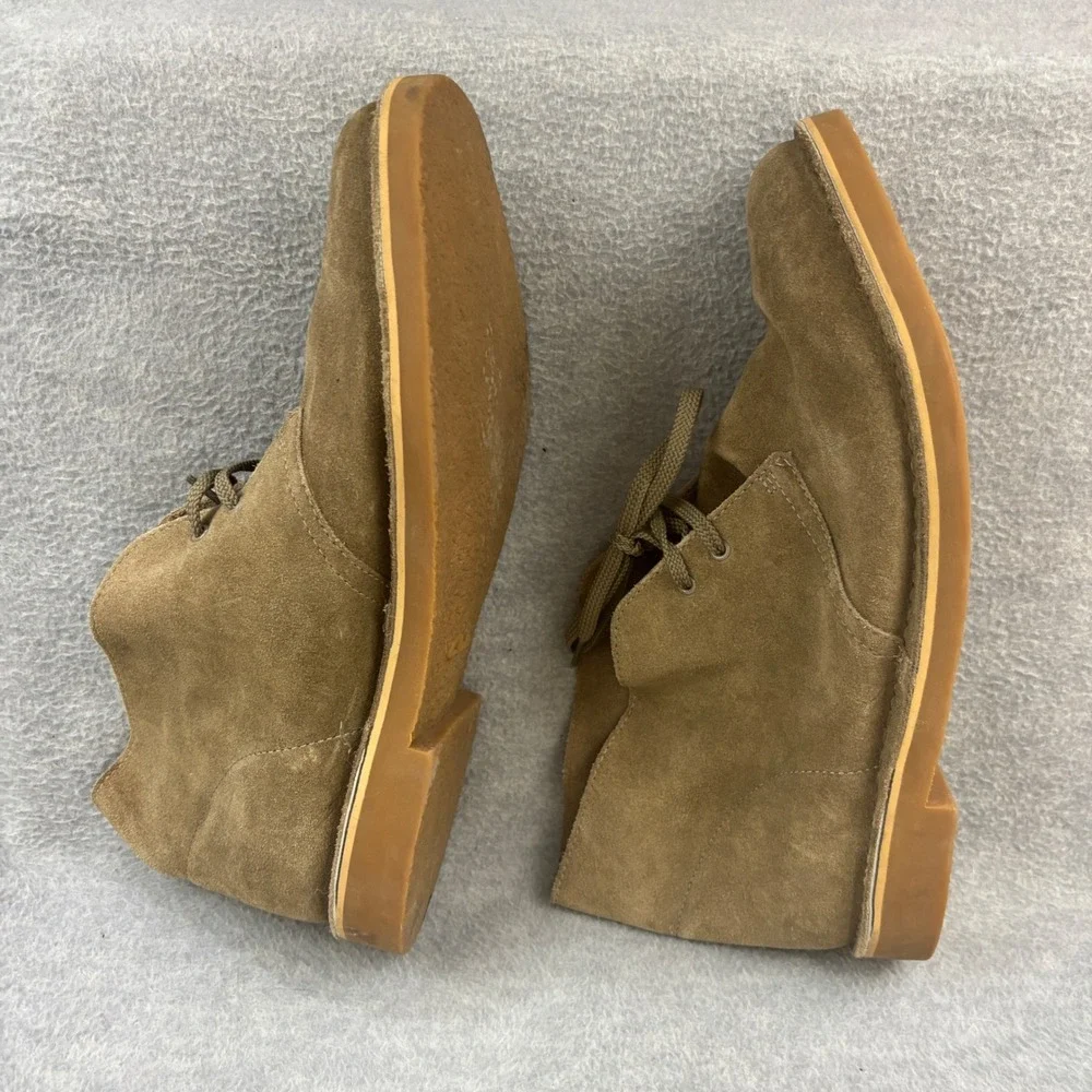 Clarks Desert Boots Mens 10 Tan Suede Chukka Collection Ortholite Comfort
